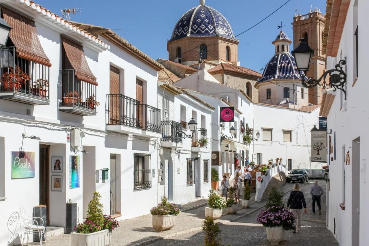 Apartmán Escapada Romantica En Atico Frente Al Mar Con Piscina Altea Exteriér fotografie